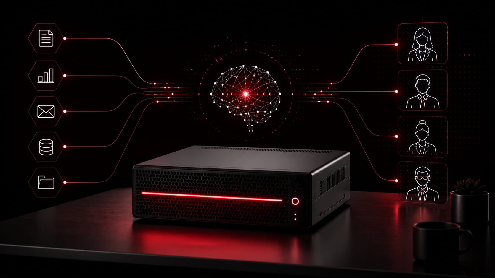 The BeX platform orchestrating Digital Employees and connecting to enterprise systems